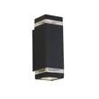 Aplica de prete exterioara Searchlight HOUSTON metal, acril, negru, GU10, IP44 - 61101BK