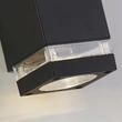 Aplica de prete exterioara Searchlight HOUSTON metal, acril, negru, GU10, IP44 - 61101BK
