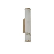 Aplica de perete Searchlight Wales metal, plastic, auriu, alb, LED, 13W, 1073lm, 3000K, IP44 - 61185-1GO