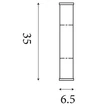 Aplica de perete Searchlight Wales metal, plastic, auriu, alb, LED, 13W, 1073lm, 3000K, IP44 - 61185-1GO