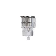 Aplica de perete Searchlight Empire metal, cristal, alama, transparent, E14, 7W - 61321-2AB