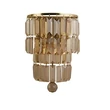 Aplica de perete Searchlight EMPIRE metal, cristal, alama,sampanie, E14 - 61321-2SB