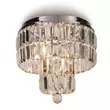 Plafoniera pentru baie Searchlight EMPIRE metal, cristal, crom, transparent, E14, IP44 - 61321-4CC