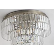 Plafoniera Searchlight Empire metal, cristal, alama, transparent, E14, 60W - 61321-6AB