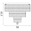 Plafoniera Searchlight Empire metal, sticla, alama, sampanie, E14, 60W - 61321-6SB