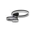Plafoniera Searchlight Triple metal, negru, LED, 25W, 3217lm, 3000K - 62793BK