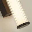 Aplica de perete pentru baie Searchlight CLAMP metal, opal sticla, negru, LED, 7W, 3000K, 506 Lm - 63124-1BK
