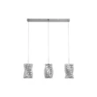 Pendul Searchlight Modena metal, cristal, crom, transparent, LED, 20W, 2049lm, 4000K - 65811-3CC