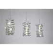 Pendul Searchlight Modena metal, cristal, crom, transparent, LED, 20W, 2049lm, 4000K - 65811-3CC