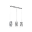 Pendul Searchlight Modena metal, cristal, crom, transparent, LED, 20W, 2049lm, 4000K - 65811-3CC