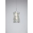 Pendul Searchlight Modena metal, cristal, crom, transparent, LED, 9W, 777lm, 4000K - 65811CC