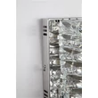 Aplica de perete Searchlight Modena metal, cristal, crom, transparent, LED, 9W, 777lm, 4000K - 65812CC