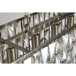 Pendul Searchlight Bijou metal, sticla, alama, sampanie, E14, 40W - 65818-8AB