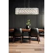 Pendul Searchlight Bijou metal, sticla, alama, sampanie, E14, 40W - 65818-8AB