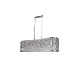 Pendul Searchlight Bijou metal, sticla, crom, transparent, E14, 40W - 65818-8CC