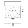 Plafoniera Searchlight Preston metal, sticla, argintiu, transparent, E27, 60W - 66210-2SS