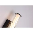 Aplica de perete Searchlight Vibrate metal, sticla, negru, transparent, LED, 12W, 964lm, 3000K, IP44 - 66310-1BK