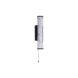 Aplica de perete Searchlight Vibrate metal, sticla, negru, transparent, LED, 12W, 964lm, 3000K, IP44 - 66310-1BK