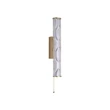 Aplica de perete Searchlight Vibrate metal, sticla, auriu, transparent. LED, 13W, 1139lm, 3000K, IP44 - 66311-1GO