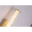 Aplica de perete Searchlight Vibrate metal, sticla, auriu, transparent. LED, 13W, 1139lm, 3000K, IP44 - 66311-1GO
