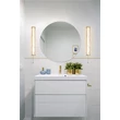 Aplica de perete Searchlight Vibrate metal, sticla, auriu, transparent. LED, 13W, 1139lm, 3000K, IP44 - 66311-1GO