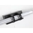 Aplica de perete pentru baie Searchlight PARMA metal, sticla, negru, transparent, LED, 10W, 3000K, 320 Lm - 66412BK