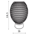 Veioza Searchlight Mila metal, sticla, alama, maro, LED, 0.6W, 35lm, 2700K - 67008AB