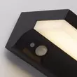 Lampa solara cu senzor de miscare Searchlight SOLAR metal, plastic negru, alb, LED, 3000K, 2W, 235lm, IP54 - 67417BK