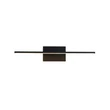 Aplica de perete pentru baie Searchlight AMALFI metal, acril, negru, LED, 7W, 3000K, 433 Lm, IP44 - 68241-41BK