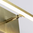 Aplica de perete pentru baie Searchlight AMALFI metal, acril, alama, LED, 7W, 3000K, 433 Lm, IP44 - 68241-41SB