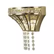Aplica de perete Searchlight GEMMA metal, cristal, alama, transparent, G9 - 68510-2SB