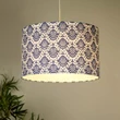 Abajur Searchlight June textil, albastru, B22, E14, E27 - 68721