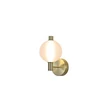 Aplica de perete Searchlight Luminique metal, sticla, alama, opal, LED, 6W, 670lm, 3000K - 69411-1SB