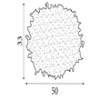 Abajur Searchlight Kate penita, roz - 70393PI
