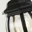Lampadar exterior Searchlight BEL AIRE metal, sticla, negru, transparent, E27 - 7172