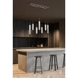 Pendul Searchlight Cattail metal, sticla, maro, transparent, LED, 33W, 2238lm, 3000K - 76210-7CL