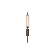 Aplica de perete Searchlight Cattail metal, sticla, maro, transparent, LED, 6W, 532lm, 3000K - 76210CL