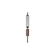 Aplica de perete Searchlight Cattail metal, sticla, maro, transparent, LED, 6W, 532lm, 3000K - 76210CL