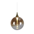 Pendul Searchlight ALCHEMY metal, sticla, negru, chihlimbar, LED, 5W,  3000K, 292 Lm - 76410BK