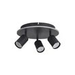 Spot Searchlight San Diego metal, negru, GU10, 10W - 77230-3BK