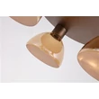 Plafoniera Searchlight Cannes metal, sticla, maro, chihlimbar, LED, 21W, 1192lm, 3000K - 77410-3AM
