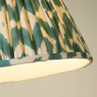 Abajur Searchlight Elosie textil, verde, B22, E14, E27 - 78641GR