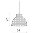Pendul Searchlight Bali bambus, maro, E27, 60W - 7868CW