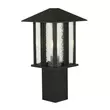 Lampadar exterior Searchlight VENICE metal, sticla, negru, E27, IP44 - 7925-450