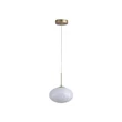 Pendul Searchlight Confetti metal, sticla, auriu, alb, LED, 9W, 699lm, 3000K - 80820-1GO