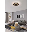 Plafoniera Searchlight Lumadisc metal, negru, LED, 20W, 3400lm, 3000K - 80880-46BK