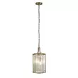 Pendul Searchlight VICTORIA metal, cristal, alama, transparent, E14 - 8092-2AB