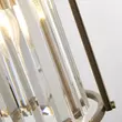 Pendul Searchlight VICTORIA metal, cristal, alama, transparent, E14 - 8092-2AB
