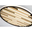 Plafoniera Searchlight Equalise  metal, lemn, negru, LED, 33W, 4965lm, 3000K - 80980-49BK