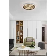 Plafoniera Searchlight Equalise  metal, lemn, negru, LED, 33W, 4965lm, 3000K - 80980-49BK